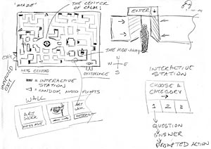 image: Maxe entrance and plan.