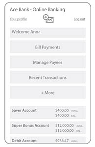 Fig 4. A responsive Intent approach for mobile (landing page)