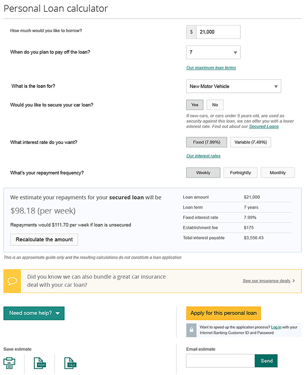 Repayment summary