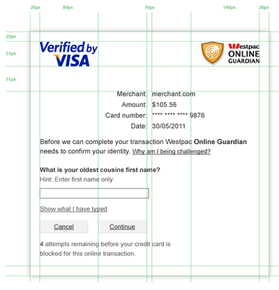 Visa eComm grid