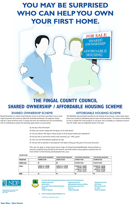 Fingal County Council housing poster