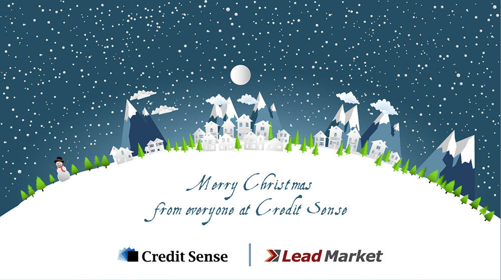 Credit Sense client xmas card