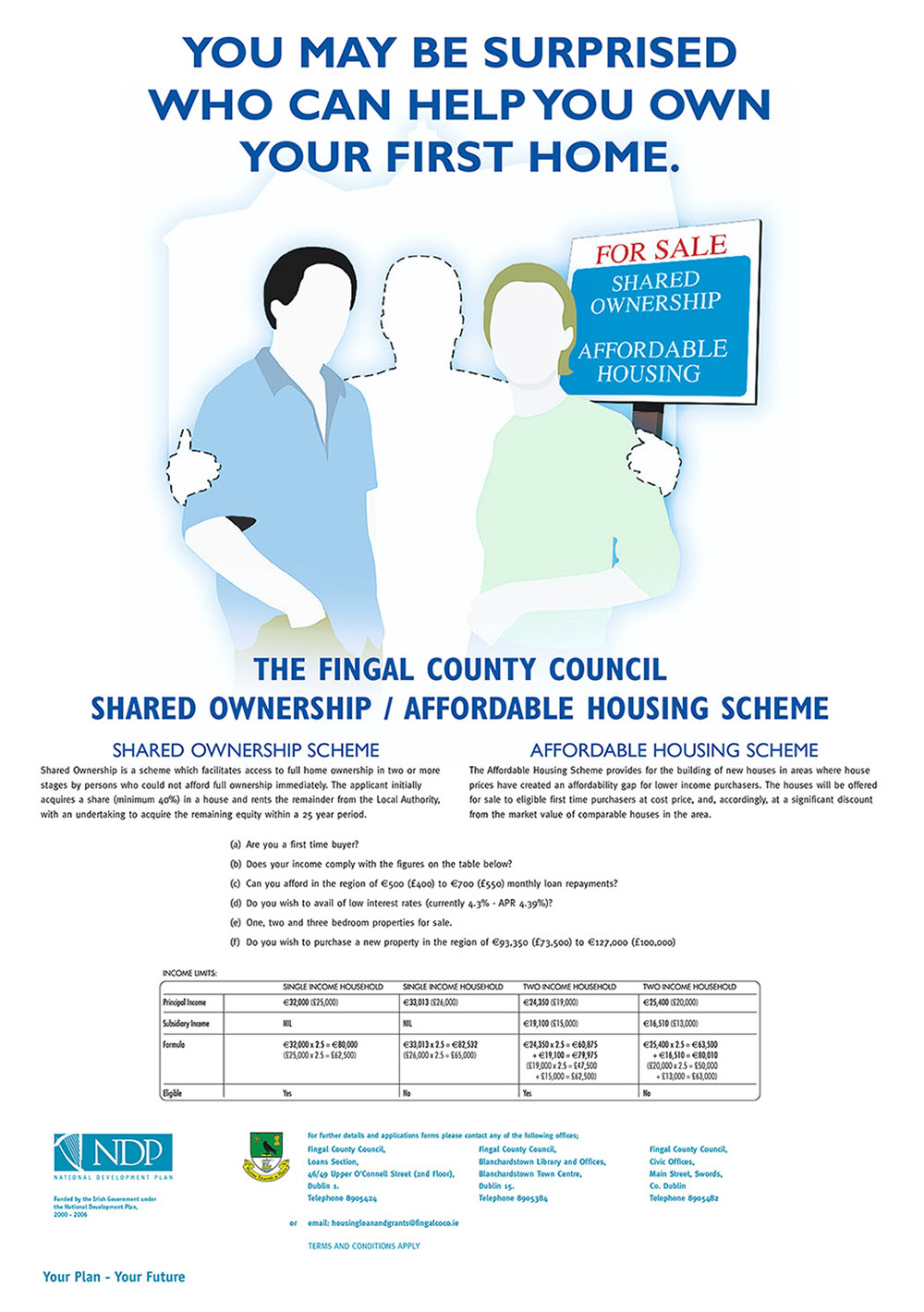 Fingal Council affordable housing poster